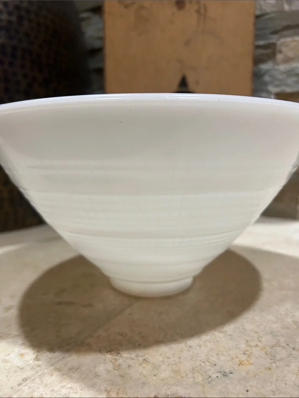 Vintage Large Milk Glass Diffuser Reflector Lamp Shade 10